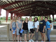 Soroptimists and their guests came out to support club member, Molly Murphy (far right) and Equine-Assisted Therapies at their 2018 End of Year Horse Show.